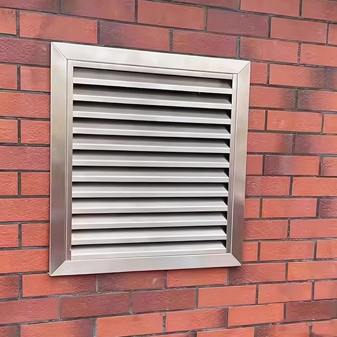 Square Stainless Steel Vent Grille with Removable Filter Mesh, Weatherproof Louver Air Return Vent Cover for Home/Shed/Garage/Roof(30x30in/76x76cm)