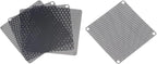 uxcell PC Dust Fan Screen with Screws for Cooling Dustproof Case Cover PVC 90mm 5pcs