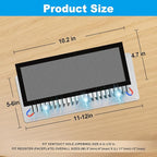 6-Pack Black Magnetic Vent Covers 4.7x10.2 Inch - Universal Fit for Floor, Wall & Ceiling Registers (5"-6" Width x 10"-12"Length) | High Airflow Mesh Design | Tool-Free Easy Installation