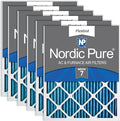Nordic Pure 16x25x1 (Actual Size: 15 1/2 x 24 1/2 x 3/4) Pleated MERV 7 Air Filters 6 Pack