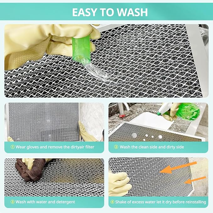 16x20x1 Electrostatic Air Filter, Washable & Reusable Aluminum AC/HVAC Furnace Filter, MERV 8, Permanent Air Filter,Breathe Fresher,Home And Office(Actual Size:19.75"x15.5"x0.86")