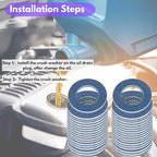 25PCS Oil Drain Plug Gasket Replacement for Toyota Lexus Tacoma Camry Collora Oil Crush Washers Seals 90430-12031 (M12-TOYOTA)