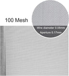 304 Stainless Steel Woven Wire Mesh, 100 Mesh Filter Screen, Heat-Resistant Insect Net for Precision Filtration, Air Vents, Garden Protection, HVAC, Windows