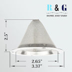 1 PC-Cone-Type Stainless Steel Spark Arrestor Screen 2.8”