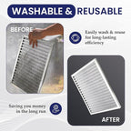 | Merv 8 | Washable & Reusable AC/Furnace Filter | Lifetime HVAC & Furnace Air Filter | Washable | Superior particle-holding Ability | Premium Quality Aluminum | 14x25x1