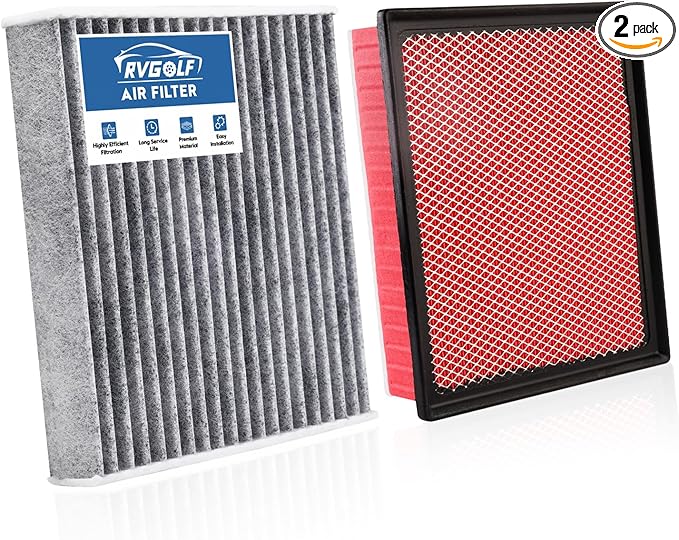 Engine+Cabin Air Filters Kit Fit for Toyota Tacoma V6 3.5L 2016 2017 2018 2019 2020 2021 2022 2023 Engine Air Filter Replacement Cabin Air Filter Accessories# CF10374 CA11895