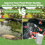 Classic Pond Filter Pad Aquarium Media 18"x72"x1", 9 Ft² White Thicker Reusable Replacement Washable Pad,Fish Pond Filter Material for Koi Outdoor Ponds Aquarium