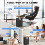 DAYETTE Smart Air Purifiers for Home Large Room, H14 Air Purifier with Washable Filters Up to 3000 Ft², APP & Voice Control & 22 dB Sleep Mode for Bedroom Living Room, Black