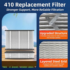 2 Pack 410 Replacement Air Filter, MERV 11,Actual Size: 16"x28"x4", Nominal Size: 16x25x4, HVAC Furnace Filter, Compatible with AprilAire Models 4400, 3410, 2416, 2410, 1610, 1410,