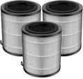 JF100 Replacement Filter, 3-in-1 Pre-Filter, HEPA and Activated Carbon Filtration System, 3 Pack