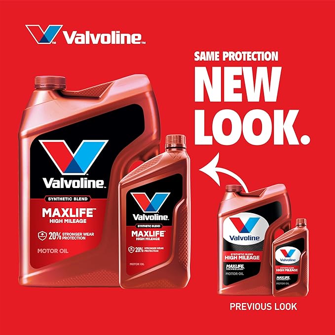 Valvoline High Mileage with MaxLife Technology 5W-30 Synthetic Blend Motor Oil 1 Quart