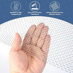 uxcell 5 Mesh 79" x 12" Woven Wire Mesh, 304 Stainless Steel Air Vent Filter Screen, Window Screen Mesh for DIY Projects Vents Cover Filtration Animals Fence
