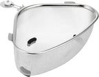 Hemoton Triangle Corner Sink Strainer Basket 8.46X6.10X2.95In Kitchen Drain Basket with Portable Lightweight Design Food Residue Filter for Fruits Vegetables and Kitchen Waste