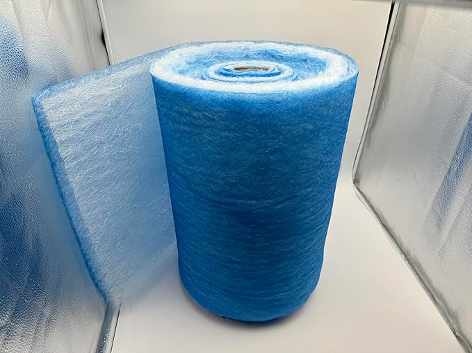 wioboy Paint Booth Exhaust Filter Roll (30" x 200ft), Spray Booth Filter, Fiberglass Paint Arrestor for Air Filter System(18 Gram)