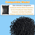 2.9 Pounds Odor Absorbing Filter Refill for FoodCycler Kitchen Waste Composters, Replacement Activated Charcoal Compatible with Eco 5 FoodCycler Electric Composter