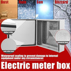 Electrical Box 20 x 20 x 6 Inch Indoor Outdoor Electrical Enclosure Box Steel Junction Box Wall Mounted Universal Electrical Project Box with Safety Locks and Mounting Plates