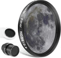 Astromania Telescope Moon Filter 2 inch, Neutral Density Telescope Filter ND96-0.9 with 13% Light Transmission Reduces Moon Glare&Enhances Lunar Crater Detail, Work with Telescope Accepts 2" Eyepieces