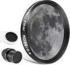Astromania Telescope Moon Filter 2 inch, Neutral Density Telescope Filter ND96-0.9 with 13% Light Transmission Reduces Moon Glare&Enhances Lunar Crater Detail, Work with Telescope Accepts 2" Eyepieces