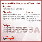 EPAuto GP53A (XA5553A) Engine Air Filter Replacement for Lexus RX450H (2010-2015), LX600/GX550/LX700H (2022-2025); Toyota Highlander Hybrid (2011-2016), Up to 12,000 Miles or 12 Months Protection