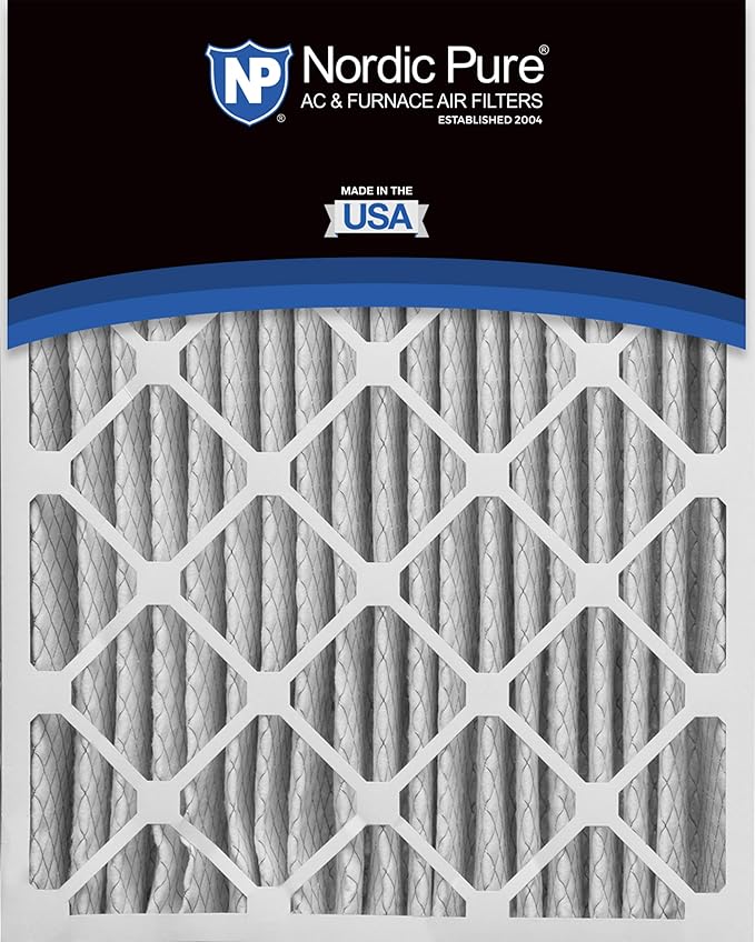 Nordic Pure 20x25x5 (Actual Size: 19 3/4 x 24 3/4 x 4 3/8) Lennox X6673 X6675 Replacement MERV 15 Air Filters 2 Pack