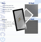 Dust Filter PC 280mm Magnetic Fan Dust Mesh Filter for Computer Cooler/PSU/Routers, PVC 50 Mesh PC Case Dustproof Vent Cover Fan Grills (PVC, Gentleman Aesthetic,140 * 280mm, 4pcs, Black)