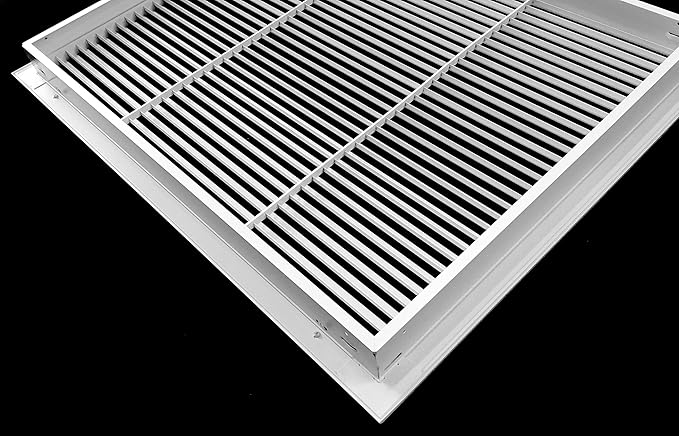 20" X 40" Aluminum Return Filter Grille - Easy Airflow - Linear Bar Grilles [Outer Dimensions: 22.5w X 42.5h]