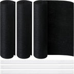 3 Pack Cut to Fit Carbon Pad Pre Filter Roll 16'' x 48'' with 3 Roll 126'' Tape for Air Purifiers Furnace Filters and AirConditioner Filters Cut to Fit Carbon Pad Removing Odor VOC