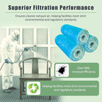 Fiberglass Paint Booth Filter Roll for Spray Booth 18-Gram Blue 200ft (20.5" x 200ft)