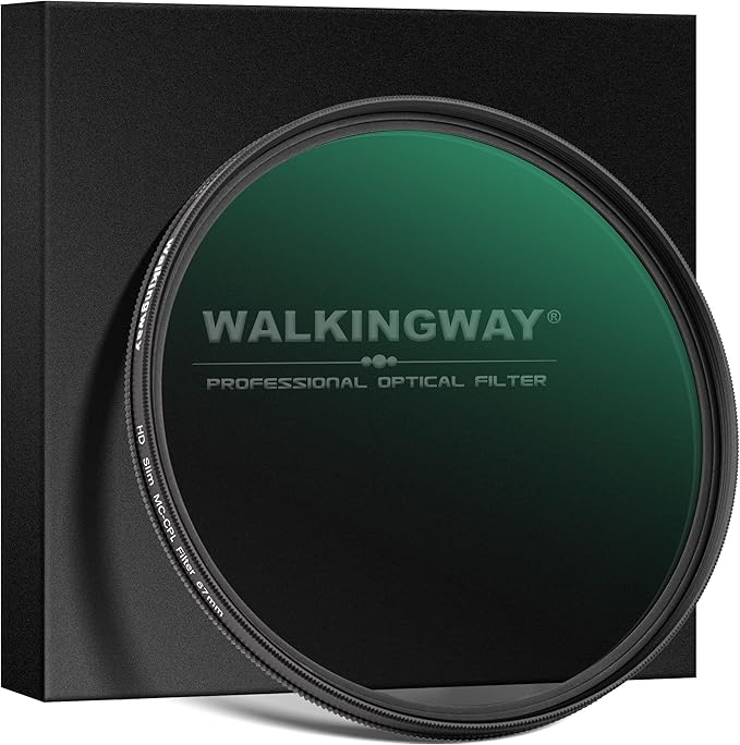 Walking Way 52mm Circular Polarizing Filter Ultra-Slim MC CPL Filter Optical Glass Circular Polarizer Filter for Camera Lens