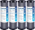 1 Micron 10" x 2.5" Whole House CTO Carbon Sedimen Water Filter Compatible DuPont WFPFC8002, WFPFC9001, SCWH-5, WHCF-WHWC, FXWTC, RO Unit for Under Sink & Countertop Filtration System,4Pack
