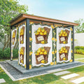 Lemon Outdoor Curtains for Patio Lemons in Baskets Summer Tropical Plants Green Waterproof Outside Curtains with Grommet Top Weatherproof Curtain for Cabana Pergola Gazebo, 1 Panel, 54" W x 84" L