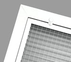 HVAC Premium 20" x 24" Cube Core Eggcrate Return Air Filter Grille for 1" Filter - Aluminum - White [Outer Dimensions: 22.5" x 26.5"]