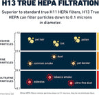 HATHASPACE HSP001 H13 True HEPA Filter Replacement, 4-Stage Air Purifier Filter with Activated Carbon, Pre-Filter & Cold Catalyst, Captures Dust, Smoke, Odors, VOCs, Easy to Install, 1 Pack