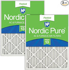 Nordic Pure 18x20x1 (Actual Size: 17 1/2 x 19 1/2 x 3/4) Pleated MERV 13 Air Filters 2 Pack