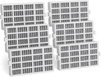 6 PACK W10311524 Refrigerator Air Filter Replacement Compatible With Whirlpool, AIR1, Maytag, Kitchenaid, and Jenn-Air, Replace for Fresh Flow Refrigerator Air Filter