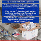MirOil P100 Fry Powder Oil Stabilizer and Filter Aid, 90 x Size C Portion Pack(160ML Each) Fry Powder, Food Centers Cook Hotter, Deep Fryer Cooking Oil Saver Helps Save Grease & Remove Carbon Deposits