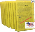Fast-Shipped-Filters 10 Pack 14x20 Replacement Filter Pads Compatible with MicroPower Guard One Hour Air Cleaner Refill Yellow (10, Yellow, 14x20)