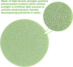 Poweka Phosphate Reducer Filter Pads, Compatible with Fluval FX4/FX5/FX6, 6 Count, Green, Aquarium Filter Accessories