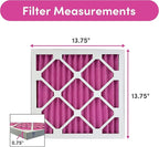 Colorfil 14x14x1 Air Filter (4-Pack) | Made in the USA | Color Changing | Remove Cat and Dog Odor | MERV 8 for Pet Hair Dander and Dust | 13.75"x13.75"x0.75" Exact Size