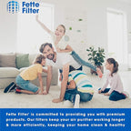 Fette Filter -Premium True Hepa H13 Filter Replacement Compatible with Fellowes AeraMax 190/200/DX55 Air Cleaner Purifiers Part # 9287101 9324101 (2-Hepa + 8 Carbon Filters)