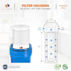 Aquaboon 5 Micron 20 x 4.5 Premium CTO Activated Carbon Water Filter Cartridge Replacement for Whole House Compatible with FC25B, EP-20BB, 1-PACK