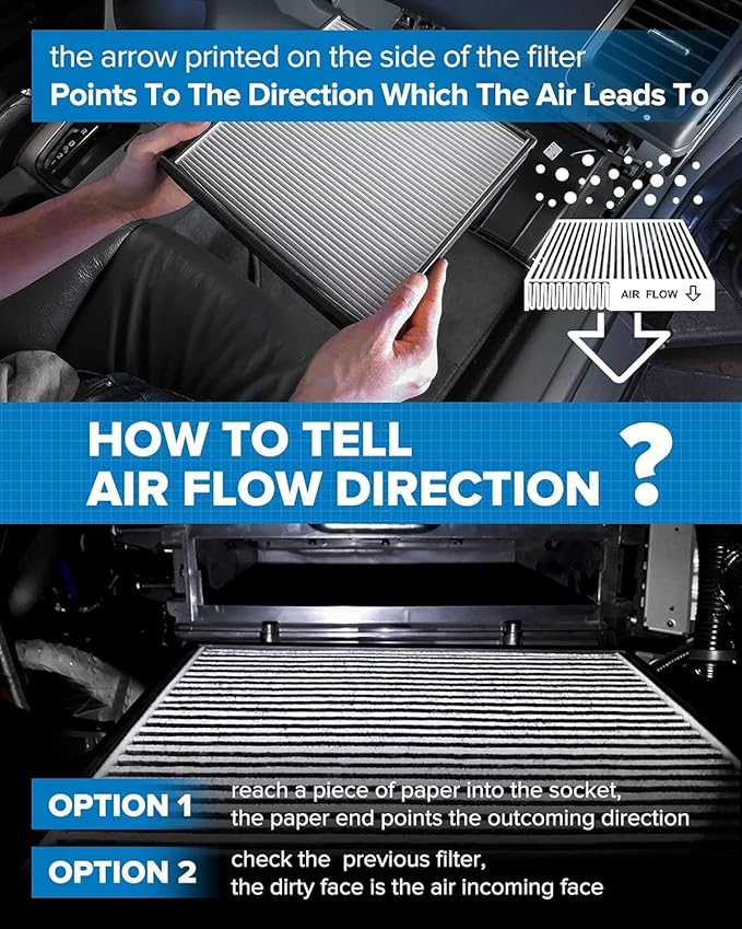 PHILTOP Cabin Air Filter w/Activated Carbon, Compatible with CF9905 Mercedes-Benz C230 2002-2007, C240 2001-2005, CLK350 2006-2009, C320 2001-2005, C32 AMG 2002-2004, Filter Up Dust Pollen Odor