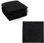 6PCS 5” Square Compost Bin Charcoal Filters, 0.4” Thick Activated Carbon Filters for Kitchen Countertop Compost Pail, Home Bucket Filter Replacements