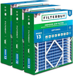 Filterbuy 20x26x5 Air Filter MERV 13 Optimal Smoke & Allergy Defense (3-Pack), Pleated HVAC AC Furnace Filters for Electro-Air, Lennox, White Rodgers, and More (Actual Size: 20.00 x 25.88 x 4.88)