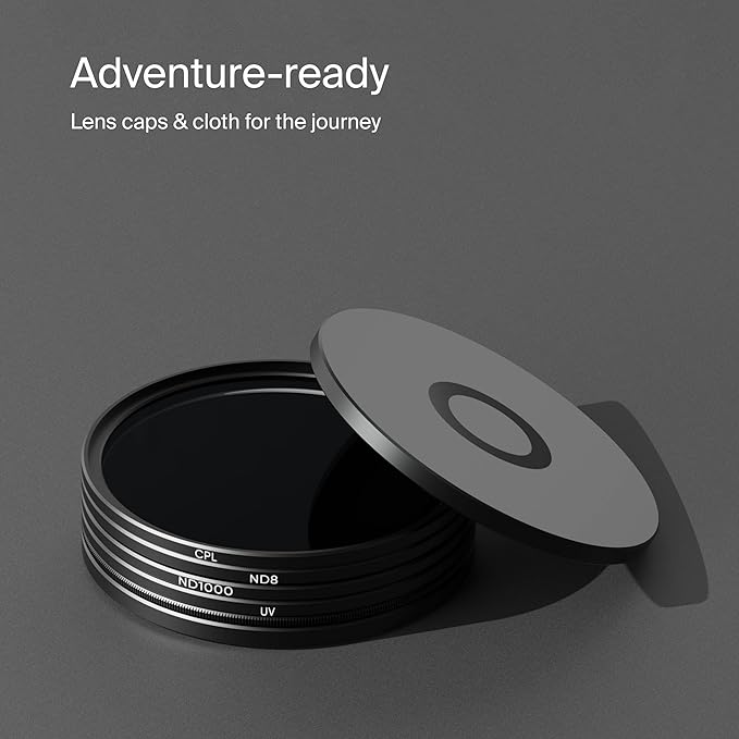 Urth 43mm Magnetic UV, Circular Polarizing (CPL), ND8, ND1000 Lens Filter Kit (Plus+)