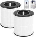 B-D02L/M05/B-D02U H13 Filter Compatible with VEWIOR B-D02U, for MOOKA B-D02L& M05, for Tailulu D10 Air Purifi-er, 3-Stage H13 Efficient Filter for B-D02L/M05/B-D02U, 2 Pack