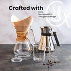 Chemex Bonded Filter - Natural Square - 100 Count (Pack of 2) - Exclusive Packaging