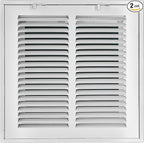 Venti Air 10" X 10" Steel Return Air Filter Grille - Removable Face/Door for 1 inch Filters - HVAC Duct Cover Grill (2-3 Business Day Delivery) [Outer Dimension: 12.5"W X 12.5" H]