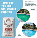 Play22 20 Grade Pool Filter Sand - Pool Sand, 50 Pound Bag Silica Sand for Pool Filter, Non Staining, Non Corroding, for Above Ground and Inground Swimming Pool Care