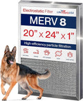 20x24x1 Electrostatic Air Filter, MERV 8, Washable, Reusable Furnace AC/HVAC Filter, Energy Saving, Easy to Clean, Long-Lasting by LifeSupplyUSA